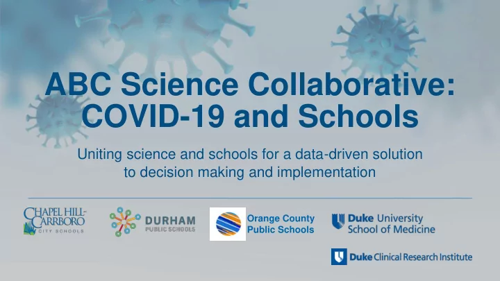 covid 19 and schools