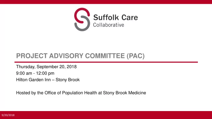project advisory committee pac
