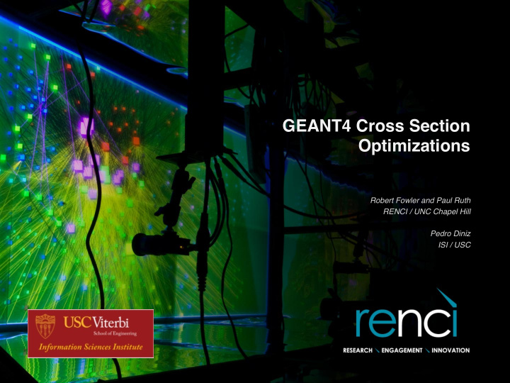 geant4 cross section optimizations