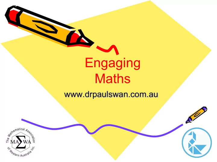 engaging maths