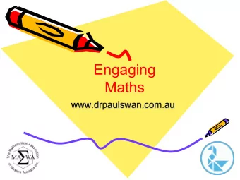 Engaging  Maths  www.drpaulswan.com.au  Download  Free Books  Number Novelties  Mathematical