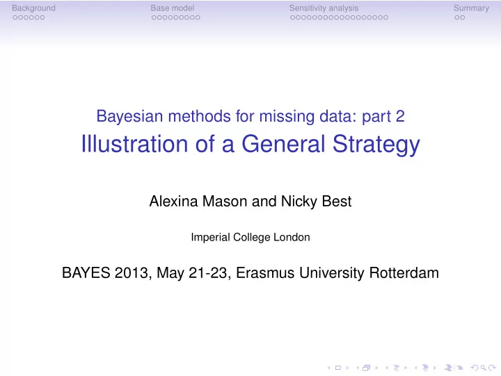 illustration of a general strategy