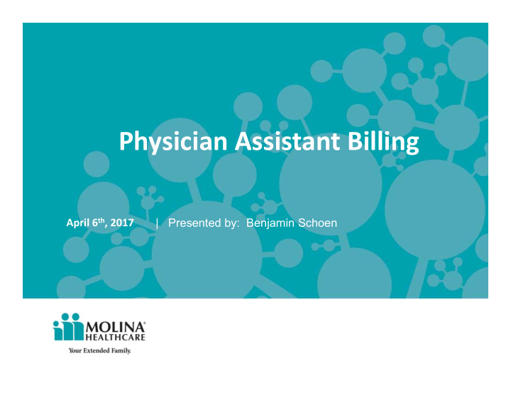 physician assistant billing