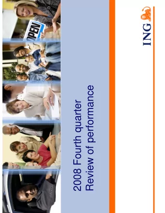 Review of performance  2008 Fourth quarter  Q4-2008 Review of performance conference call  Charles