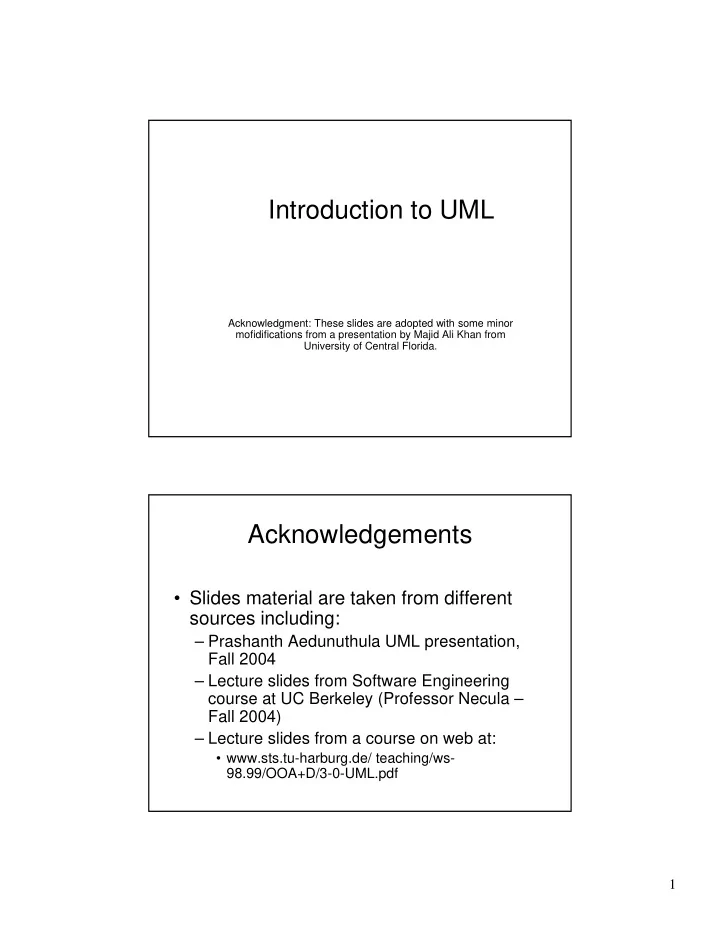 introduction to uml