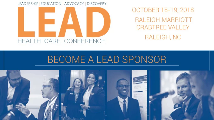 become a lead sponsor