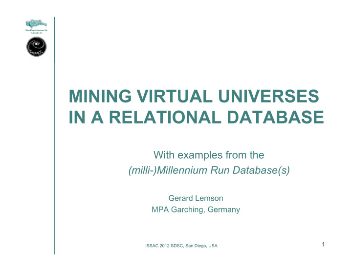 mining virtual universes