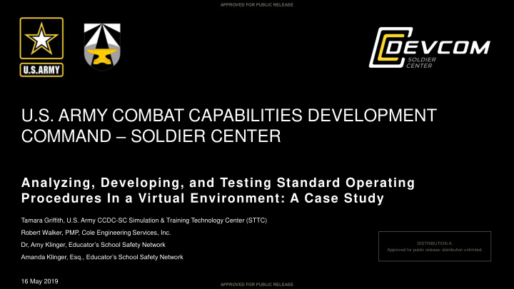 u s army combat capabilities development