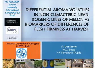 DIFFERENTIAL AROMA VOL  DIFFERENTIAL AROMA VOL  DIFFERENTIAL AROMA VOLATILES  DIFFERENTIAL AROMA