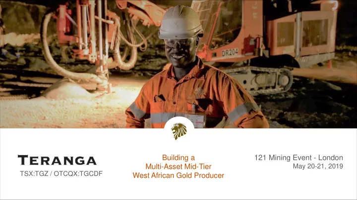 building a 121 mining event london