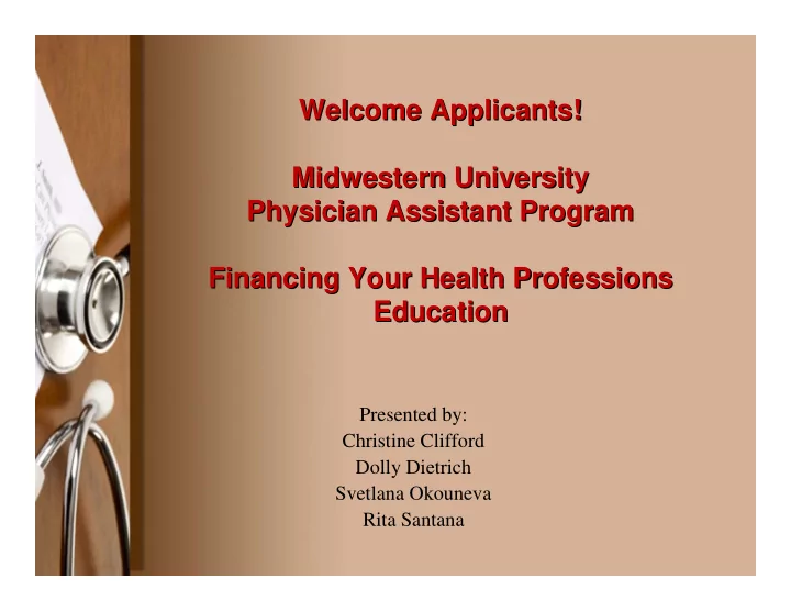welcome applicants welcome applicants midwestern