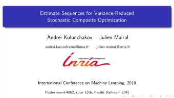 Estimate Sequences for Variance-Reduced  Stochastic Composite Optimization  Andrei Kulunchakov