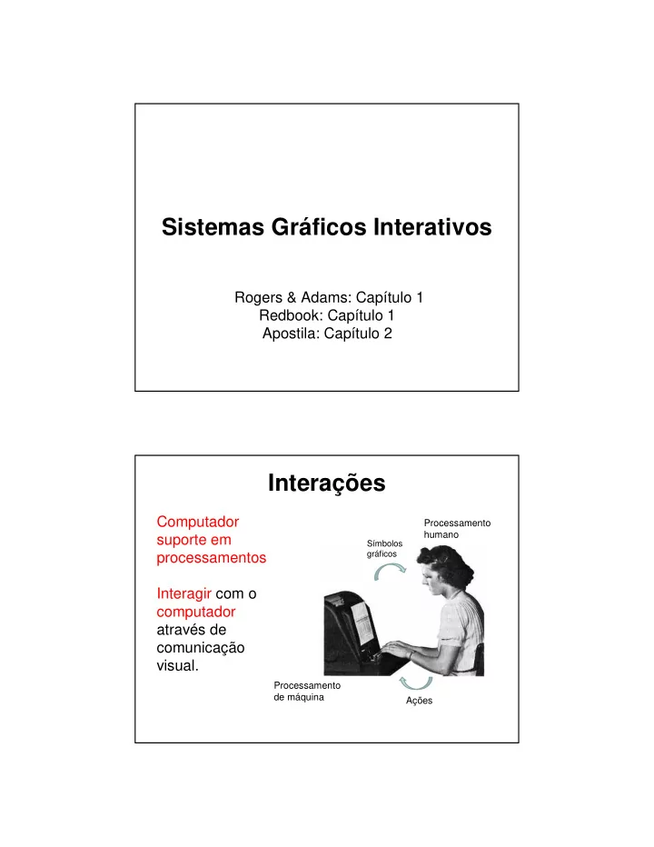 sistemas gr ficos interativos