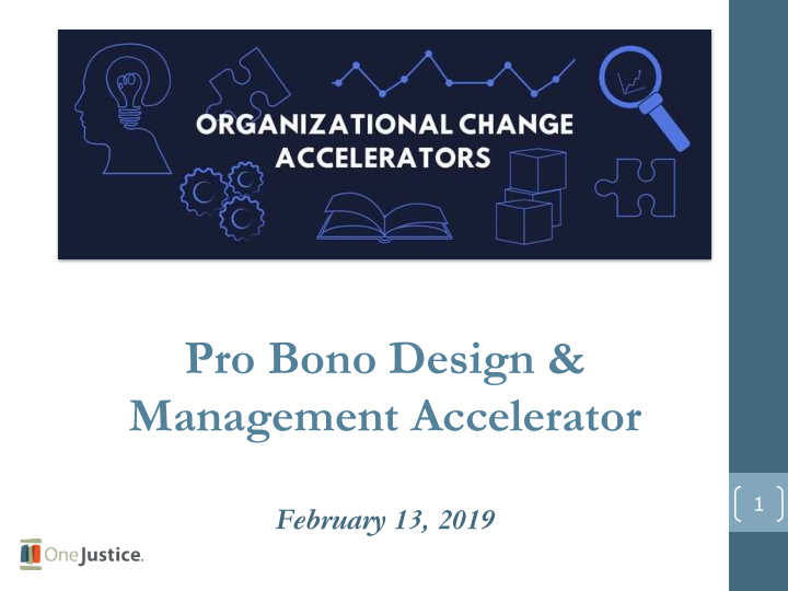 pro bono design management accelerator