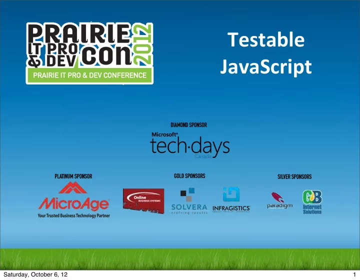 testable javascript