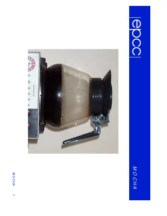 M O C H A  M O CHA  1  Java  M achine Vision  M O CHA - M inimal O ptical Coffee Height A nalysis