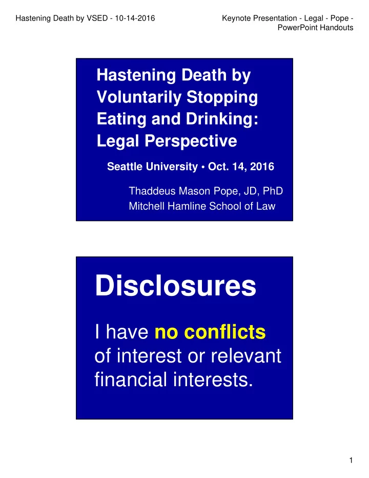 disclosures