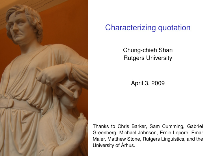 characterizing quotation