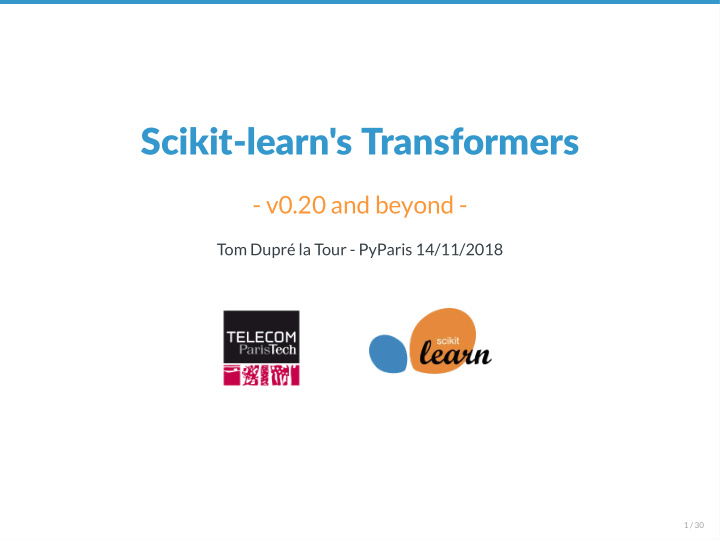 scikit learn s transformers