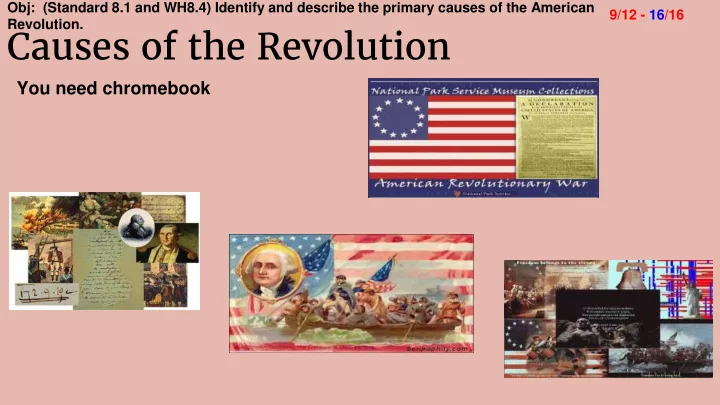 causes of the revolution