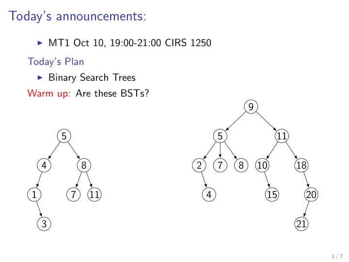 today s announcements