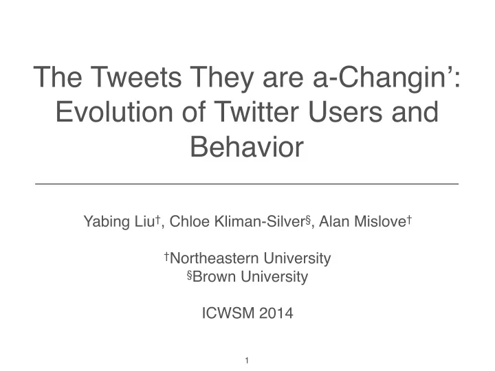 the tweets they are a changin evolution of twitter users