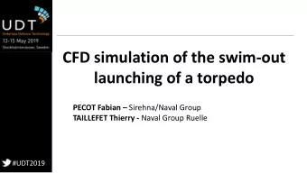 CFD simulation of the swim-out  launching of a torpedo PECOT Fabian  Sirehna/Naval Group