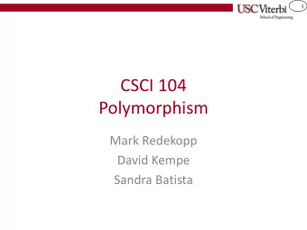 Polymorphism  Mark Redekopp  David Kempe  Sandra Batista  2  Assignment of Base/Derived  class