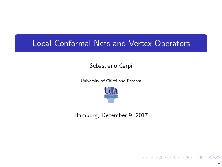 local conformal nets and vertex operators
