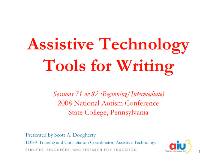 assistive technology tools for writing