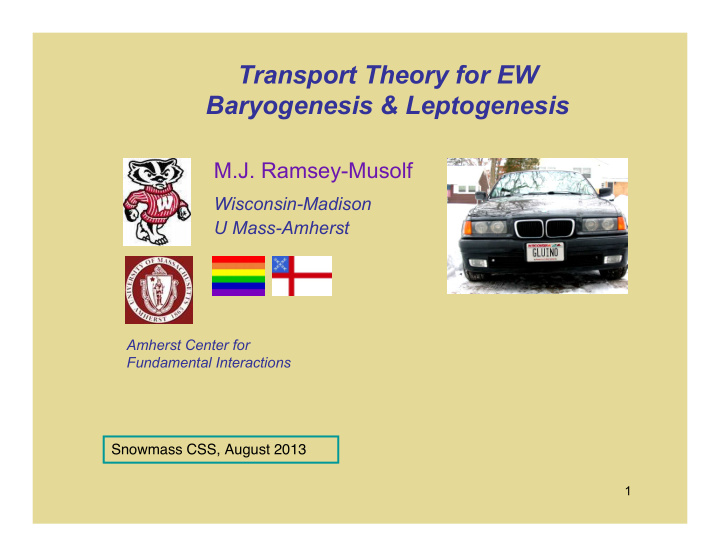 transport theory for ew baryogenesis leptogenesis