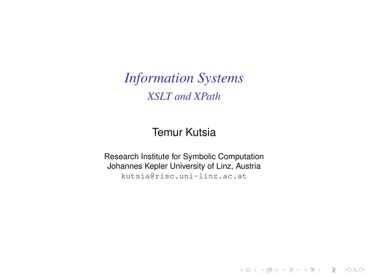 information systems