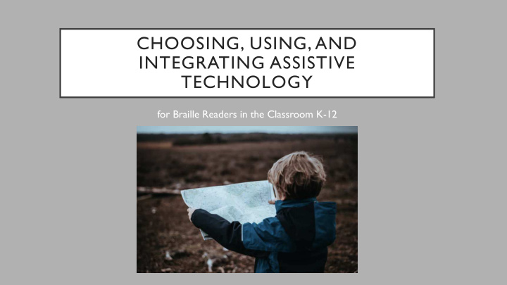 choosing using and integrating assistive technology