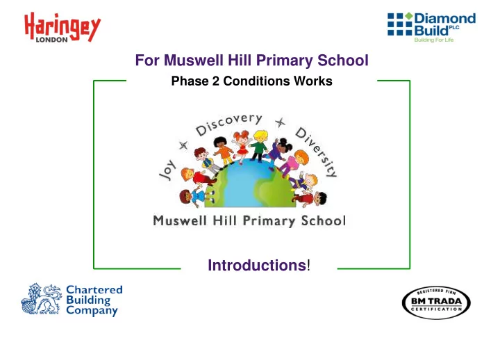for muswell hill primary school