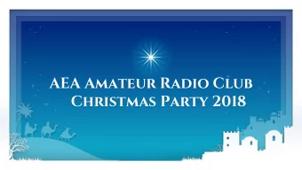 AEA Amateur Radio Club  Christmas Party 2018  Meetings  2  Meetings  3  2A Station  Field Day!  414