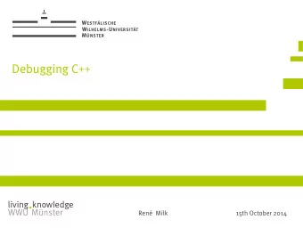 Debugging Stages  Coding  Testing  living knowledge  Instrumentation  WWU Mnster  Tools  ,  ,