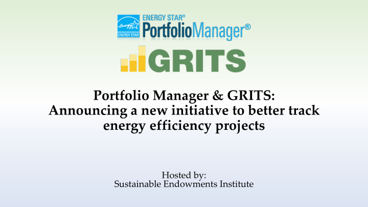 portfolio manager grits