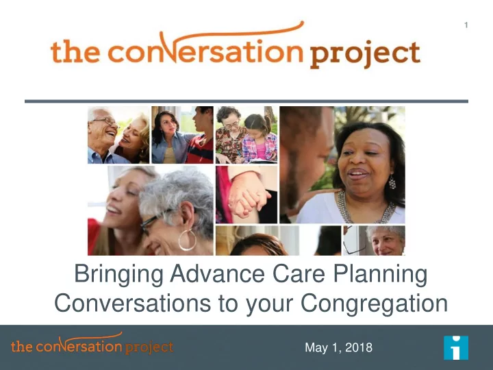 conversations to your congregation