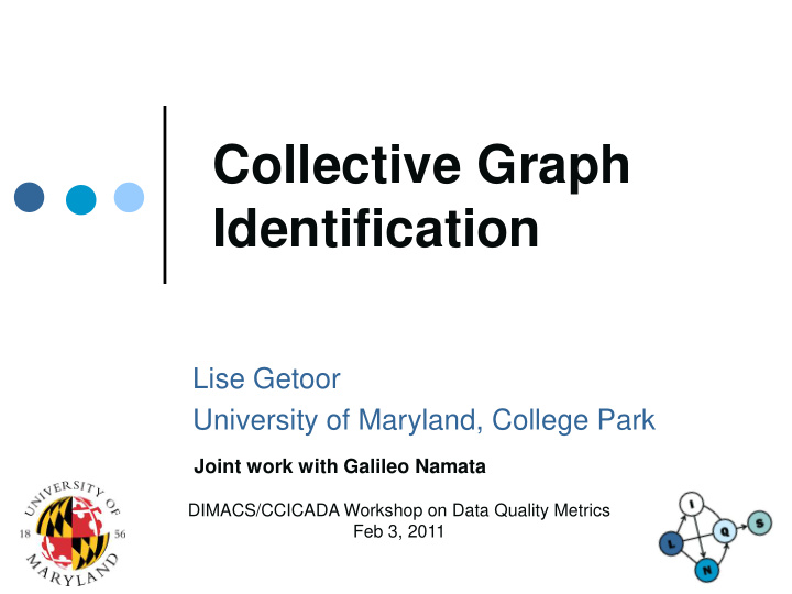 collective graph identification