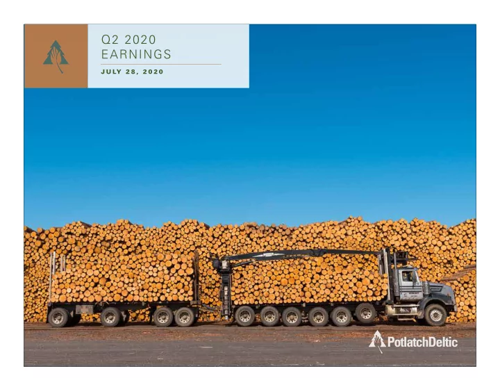 q2 2020 earnings