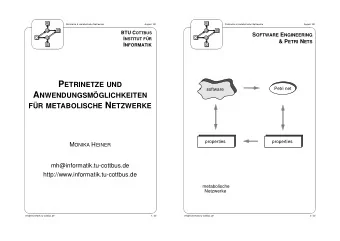 P ETRINETZE UND  Problem  Petrinetz  Petri net  software A NWENDUNGSMGLICHKEITEN FR