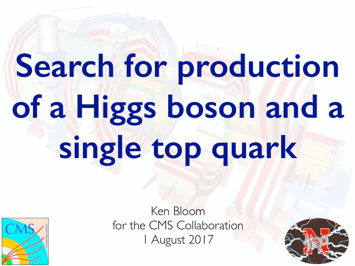 search for production of a higgs boson and a single top