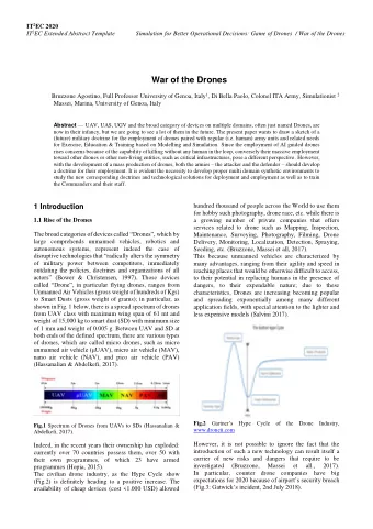 War of the Drones Bruzzone Agostino, Full Professor University of Genoa, Italy 1 , Di Bella Paolo,
