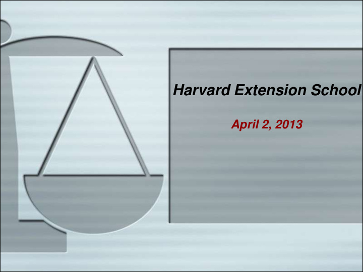 harvard extension school