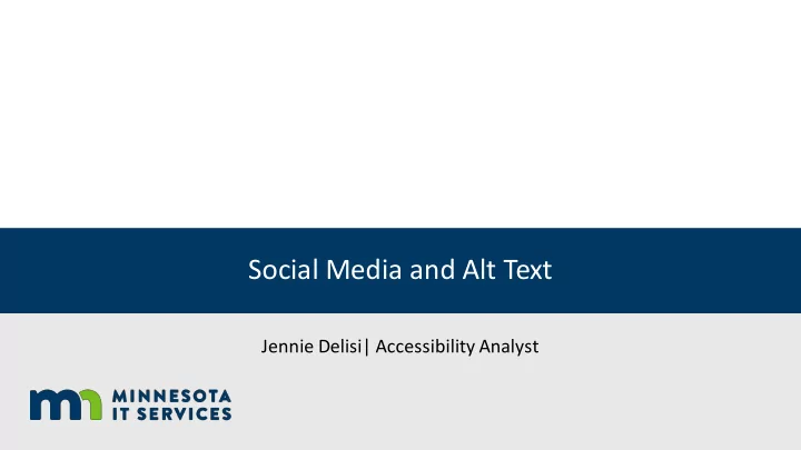 social media and alt text