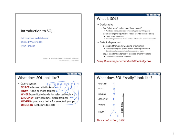 what is sql