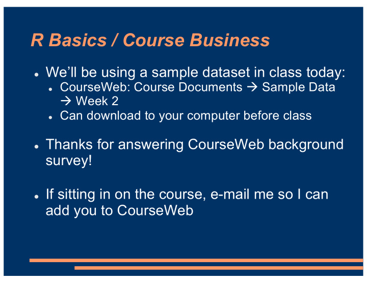 r basics course business
