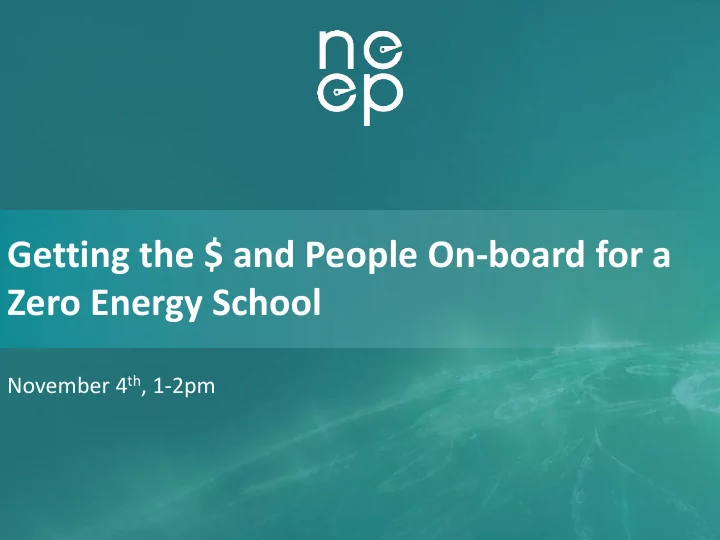 zero energy school