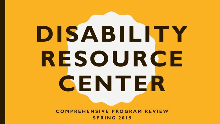 disability resource center