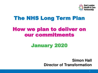 ou  our comm  r commitments  itments  Januar  anuary 2020  y 2020  Simon Hall  Director of